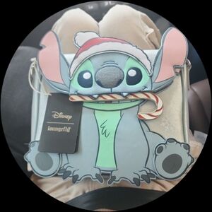 Disney Loungefly Stitch Crossbody Bag - Silver and Blue